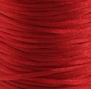 20 Yards of 1.5mm Red Mousetail Cord with Reusable Bobbin
