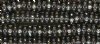 10 6mm Black Rondelles with Crystal Rhinestones