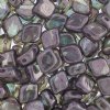 20, 10x8mm Crystal Lazure Blue Two Hole Glass Rhombus Beads