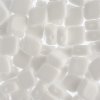 20, 10x8mm Chalk White Two Hole Glass Rhombus Beads