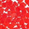 20, 10x8mm Red Amber Opal Two Hole Glass Rhombus Beads