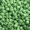25 Grams 4x4.5mm Opaque Light Green Rola Tube Beads