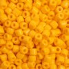 25 Grams 4x4.5mm Opaque Light Orange Rola Tube Beads