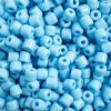 25 Grams 4x4.5mm Opaque Light Blue Rola Tube Beads