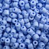 25 Grams 4x4.5mm Opaque Pale Blue Rola Tube Beads