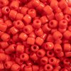 25 Grams 4x4.5mm Opaque Red Rola Tube Beads
