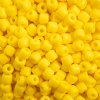 25 Grams 4x4.5mm Opaque Yellow Rola Tube Beads