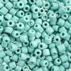 25 Grams 4x4.5mm Opaque Turquoise Rola Tube Beads