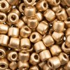 25 Grams 5.8x6.2mm Metallic Gold Rola Tube Beads