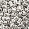 25 Grams 5.8x6.2mm Metallic Silver Rola Tube Beads