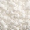 25 Grams 5.8x6.2mm Opaque White Rola Tube Beads