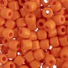 25 Grams 5.8x6.2mm Opaque Orange Rola Tube Beads
