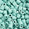 25 Grams 5.8x6.2mm Opaque Turquoise Rola Tube Beads