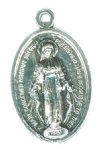 1 25x16mm Antique Silver Mary Pray for Our Sin Medal