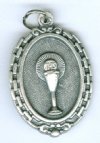 1 33x22mm Antique Silver Chalice Medal