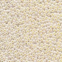 50g of 8/0 Pearl Ivory Ceylon Seed Beads