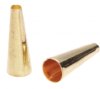 12, 19x6.8mm Gold Plated Seamed Cones