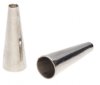 12, 19x6.8mm Silver Plated Seamed Cones