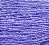1 Hank of 10/0 Fuchsia Lined Transparent Aqua Seed Beads