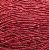 1 Hank of 10/0 Metallic Red Seed Beads