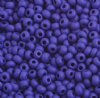 50g of 10/0 Opaque Matte Royal Blue Seed Beads