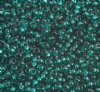 50g of 10/0 Transparent Teal Seed Beads