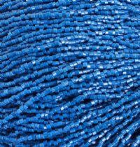 1 Hank of 10/0 Two-Cut Opaque Lapis Blue Seed Beads