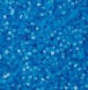 25 Grams of 10/0 Two-Cut Satin Solgel Aqua Seed Beads