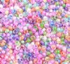 50 Grams of 10/0 Mixed Color Lined Crystal Seed Beads