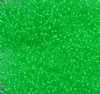 50 Grams of 10/0 Neon Green Color Lined Crystal Seed Beads