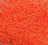 50 Grams of 10/0 Neon Orange Color Lined Crystal Seed Beads