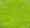 50 Grams of 10/0 Neon Yellow Color Lined Crystal Seed Beads