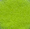 50 Grams of 10/0 Neon Yellow Color Lined Crystal Seed Beads