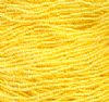 1 Hank of 10/0 Lemon Yellow Color Lined Crystal Seed Beads
