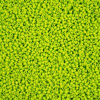 22 Grams of 10/0 Matte Opaque Light Green Terra Intensive Seed Beads