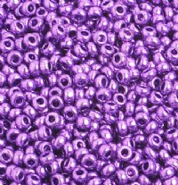 50 Grams of 10/0 Metallic Purple Seed Beads