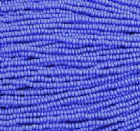 1 Hank of 10/0 Opaque Light Royal Blue Seed Beads
