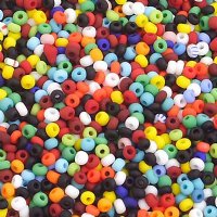 50 Grams of 10/0 Opaque Matte Mixed Seed Beads