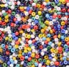 50g of 10/0 Opaque Lustre Multi Mix Seed Beads