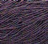 1 Hank of 10/0 Opaque Purple Iris Seed Beads