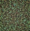 50 Grams of 10/0 Opaque Turquoise Travertine Seed Beads