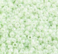 50 Grams of 10/0 Light Green Pearl Seed Beads