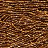 1 Hank of  10/0 Silverlined Dark Topaz Seed Beads