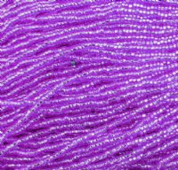 1 Hank of 10/0 Silverlined Dyed Mauve Seed Beads
