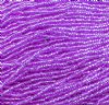 1 Hank of 10/0 Silverlined Dyed Mauve Seed Beads