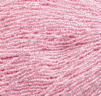 1 Hank of 10/0 Silverlined Dyed Pink Seed Beads