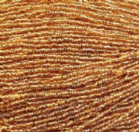 1 Hank of  10/0 Silverlined Gold Seed Beads