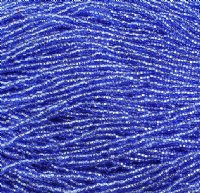 1 Hank of 10/0 Silverlined Medium Blue Seed Beads
