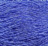 1 Hank of 10/0 Silverlined Medium Blue Seed Beads