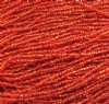 1 Hank of  10/0 Silverlined Orange Seed Beads